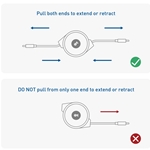 Cable Matters 2-Pack Retractable USB-C 2.0 Charging Cable