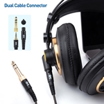 Cable Matters Braided Mini XLR to 3.5mm Cable with 3.5mm to 1/4 Inch Adapter