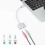Cable Matters USB-C to 3.5mm Digital Audio Adapter with Mic