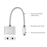 Cable Matters USB-C to 3.5mm Digital Audio Adapter with Mic