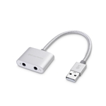 Cable Matters USB-A to 3.5mm Digital Audio Adapter with Mic