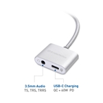 Cable Matters USB-C to 3.5mm Digital Audio Adapter with Power Delivery