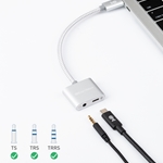 Cable Matters USB-C to 3.5mm Digital Audio Adapter with Power Delivery