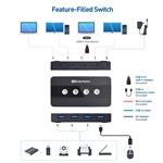 Cable Matters 4-Port USB 3.0 Switch with Remote Control