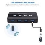 Cable Matters 4-Port USB 3.0 Switch with Remote Control