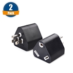 Cable Matters 2-Pack 3-Prong 15A to 30A RV Power Adapter (NEMA 5-15P to TT-30R)