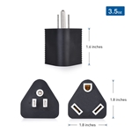 Cable Matters 2-Pack 3-Prong 15A to 30A RV Power Adapter (NEMA 5-15P to TT-30R)