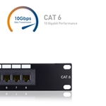 Cable Matters [UL Listed]16-Port Cat6 Unshielded Patch Panel