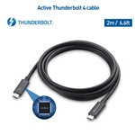 Cable Matters 40Gbps Thunderbolt 4 USB C Cable with 100W Charging