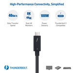 Cable Matters 40Gbps Thunderbolt 4 USB C Cable with 100W Charging