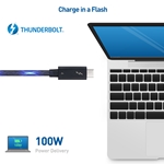 Cable Matters 40Gbps Thunderbolt 4 USB C Cable with 100W Charging