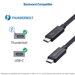 Cable Matters 40Gbps Thunderbolt 4 USB C Cable with 100W Charging