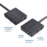 Cable Matters USB Type-C® Multiport Adapter with Dual DisplayPort™ & PD