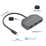 Cable Matters USB-C® to MST Hub with Triple DisplayPort™ & PD