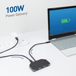 Cable Matters USB-C® to MST Hub with Triple DisplayPort™ & PD