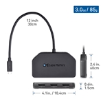 Cable Matters USB-C® to MST Hub with Triple DisplayPort™ & PD