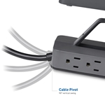 Cable Matters 6-Outlet U-Shaped Surge Protector with 4.8A USB-A and USB-C Charging