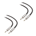 Cable Matters 2-Pack 1/4" TS  to 1/4" TS Speaker Cable