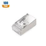 Cable Matters 100-Pack Cat6a RJ45 Shielded Pass-Through Modular Plugs