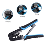 Cable Matters Modular RJ45 Crimp Tool with Built-in Wire Cutter and Stripper