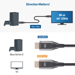 Cable Matters CL3 Rated (in-Wall Installation) Active 8K @60Hz Fiber Optic HDMI Cable