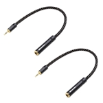 Cable Matters 2-Pack 1/8" Male TRS to 1/4" Female TRS Adapter