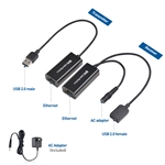 Cable Matters USB 2.0 Extender over Ethernet with Power Adapter