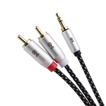 Cable Matters 2-Pack 3.5mm to 2-RCA Stereo Audio Cable