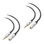 Cable Matters 2-Pack 3.5mm Stereo Audio TRS Extension Cable
