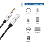 Cable Matters 2-Pack 3.5mm Stereo Audio TRS Extension Cable