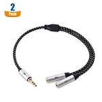 Cable Matters 2-Pack 3.5mm Stereo Audio Splitter Y-Cable