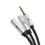 Cable Matters 2-Pack 3.5mm Stereo Audio Splitter Y-Cable