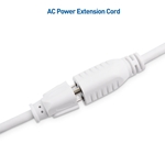 Cable Matters 2-Pack 16 AWG Heavy Duty AC Power Extension Cord in White (NEMA 5-15P to NEMA 5-15R)