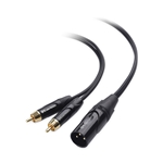 Cable Matters Male XLR to Dual RCA Male Cable