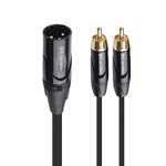 Cable Matters Male XLR to Dual RCA Male Cable