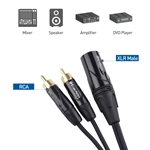 Cable Matters Male XLR to Dual RCA Male Cable