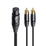 Cable Matters Female XLR to Dual RCA Male Cable