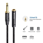 Cable Matters 2-Pack 1/4" TS M/F Extension Cable