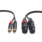 Cable Matters Dual Female XLR to Dual RCA Unbalanced Interconnect Cable