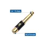 Cable Matters 4-Pack RCA Female to 1/4" TS Male Adapter