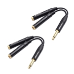 Cable Matters (2-Pack) TS Male to Dual Female Y-Splitter Adapter