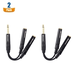 Cable Matters (2-Pack) TS Male to Dual Female Y-Splitter Adapter