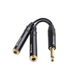 Cable Matters (2-Pack) TS Male to Dual Female Y-Splitter Adapter