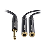 Cable Matters (2-Pack) TS Male to Dual Female Y-Splitter Adapter