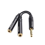 Cable Matters (2-Pack) 1/4" TRS Male to Dual Female Y-Splitter Adapter