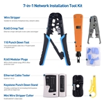 Cable Matters 7-in-1 Network Installation Tool Kit with Cable Crimper, Tester, and Punch Down Tools