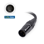 Cable Matters 2-Pack 5-Pin Male to 3-Pin Female XLR Cable