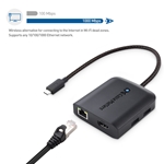 Cable Matters USB-C Multiport Adapter with 8K HDMI, 2x USB 3.0, Gigabit Ethernet, and Power Delivery