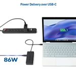 [Works with Chromebook Certified] Cable Matters 4K@60Hz USB C Hub HDMI, USB-C Multiport Adapter with HDMI, 2X USB 3.0, Gigabit Ethernet, and 86W PD