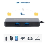 [Works with Chromebook Certified] Cable Matters 4K@60Hz USB C Hub HDMI, USB-C Multiport Adapter with HDMI, 2X USB 3.0, Gigabit Ethernet, and 86W PD